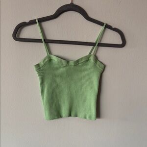 ASOS Green Fitted Crop Camisole